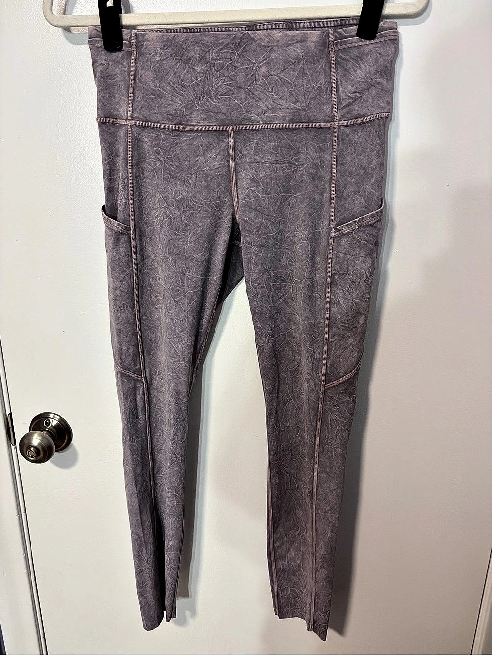 Lululemon Fast and Free Tight 25" Ice Dye Violet Verbena 8